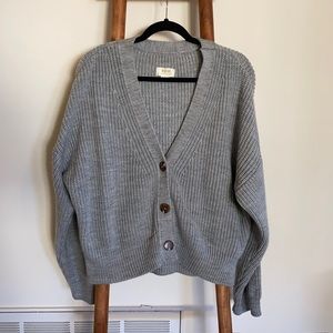 Anthropologie Gray Cardigan